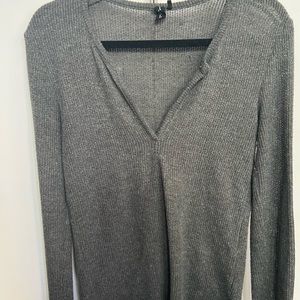 grey knit long sleeve